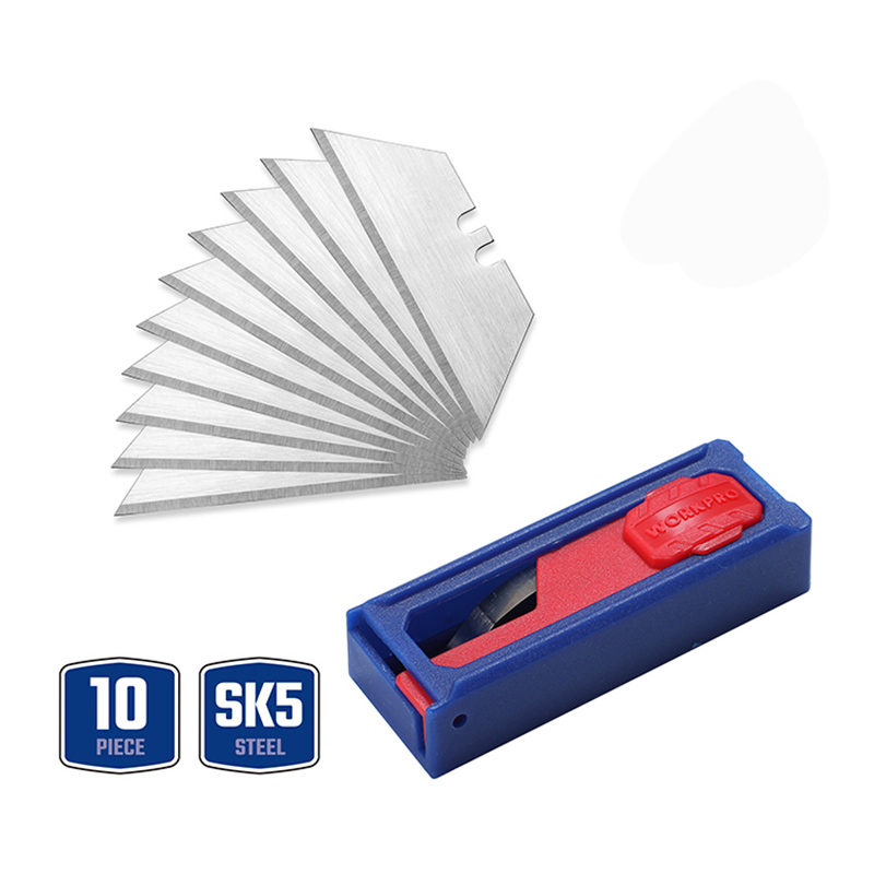 10件套SK5实用刀片带推钮刀片盒